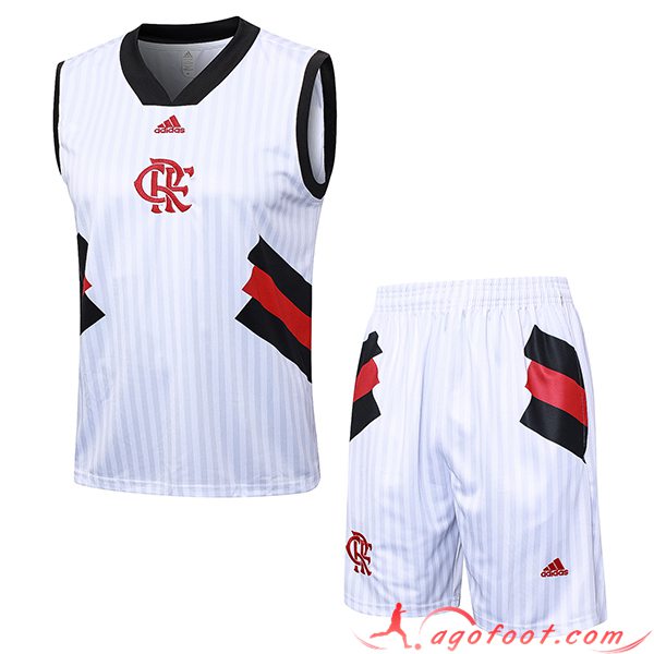 Ensemble Training Debardeur + Shorts Flamengo Blanc 2023/2024 -03