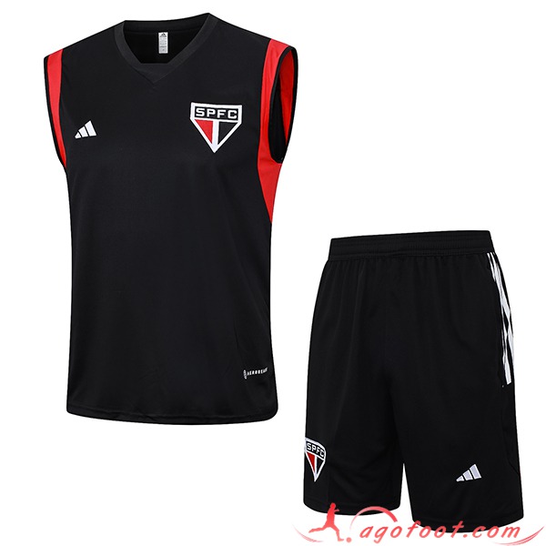 Ensemble Training Debardeur + Shorts Sao Paulo FC Noir 2023/2024 -02