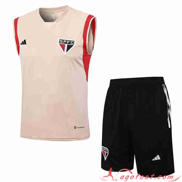 Ensemble Training Debardeur + Shorts Sao Paulo FC Jaune 2023/2024