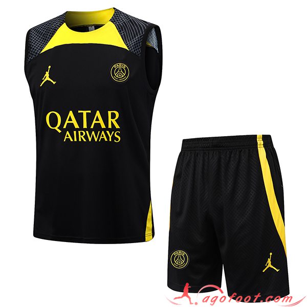 Ensemble Training Debardeur + Shorts PSG Noir 2023/2024