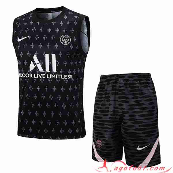 Ensemble Training Debardeur + Shorts PSG Noir 2023/2024 -02