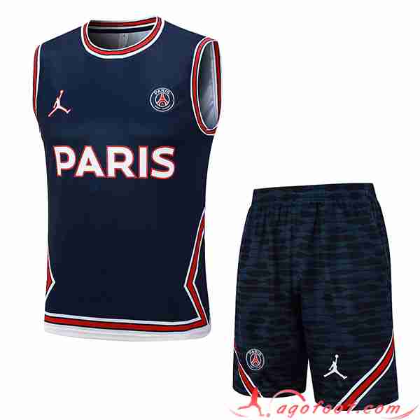 Ensemble Training Debardeur + Shorts PSG Bleu Marine 2023/2024 -04