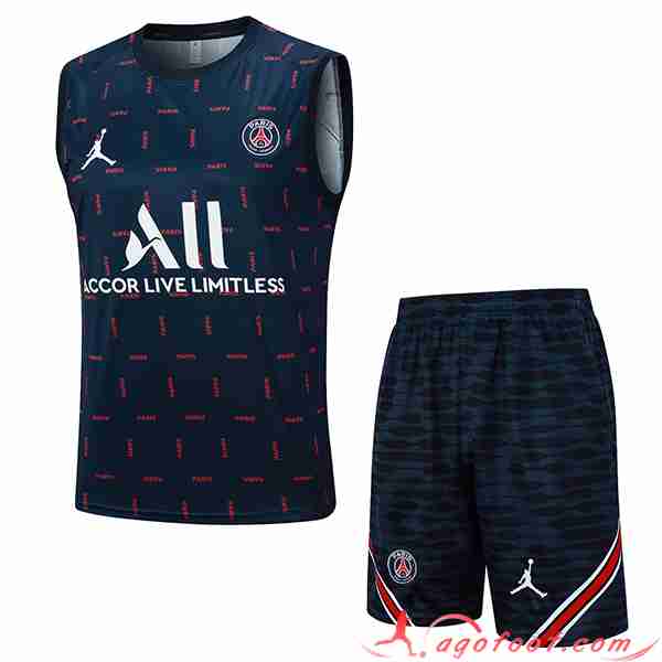 Ensemble Training Debardeur + Shorts PSG Bleu Marine 2023/2024 -03