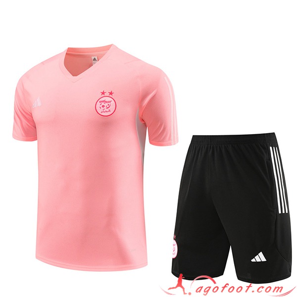 Ensemble Training T-Shirts + Shorts Algeria Rose 2023/2024
