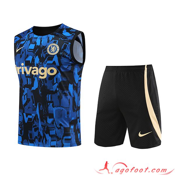 Ensemble Training Debardeur + Shorts FC Chelsea Bleu 2023/2024