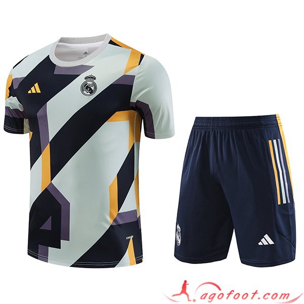 Ensemble Training T-Shirts + Shorts Real Madrid Bleu Marine 2023/2024 -02
