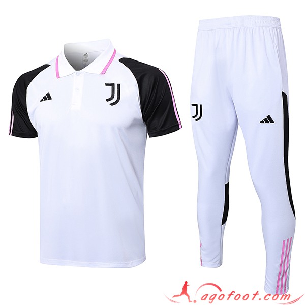 Ensemble Polo Foot Juventus Blanc 2023/2024