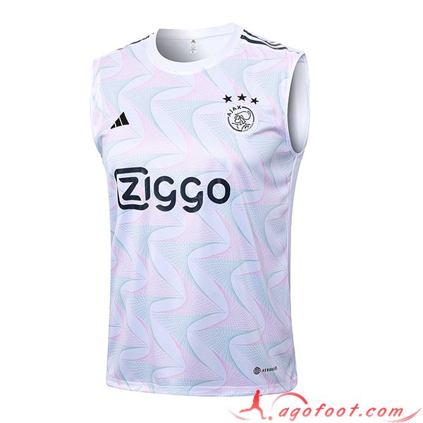 Training Debardeur Ajax Blanc 2023/2024