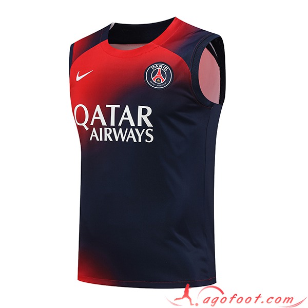 Training Debardeur PSG Rouge/Bleu 2023/2024