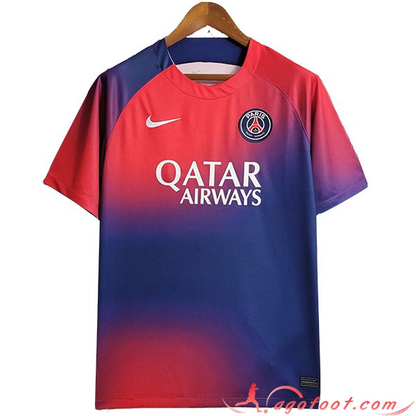 Training T-Shirts PSG Rouge/Bleu 2023/2024 -02