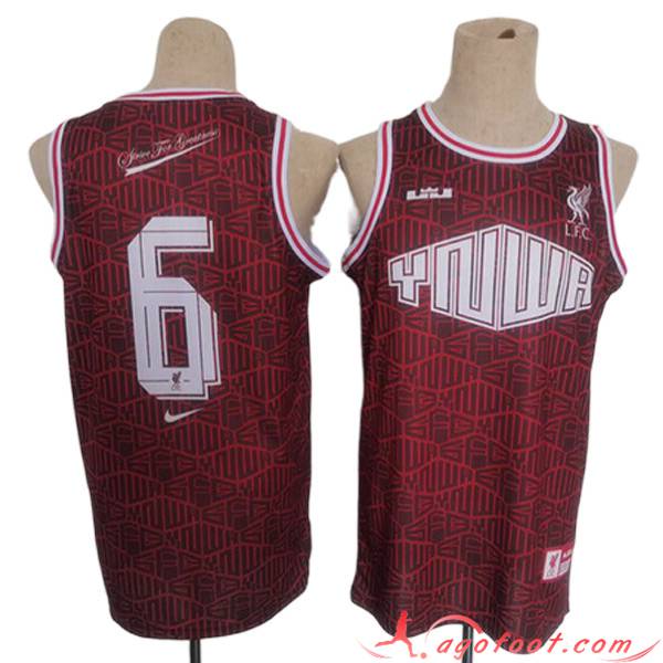 Maillot Los Angeles Lakers (James #6) 2023/24 Rouge