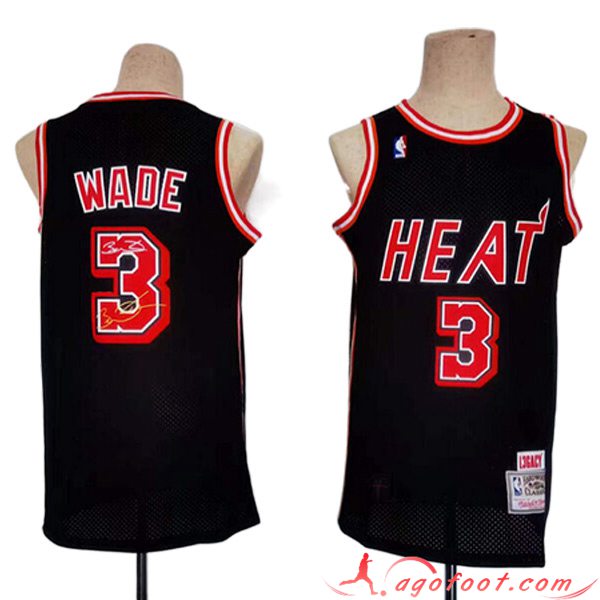 Maillot Miami Heat (WADE #3) 2023/24 Noir -06