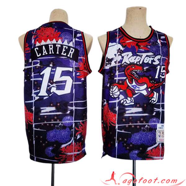 Maillot Toronto Raptors (CARTER #15) 2023/24 Pourpre/Rouge/Noir