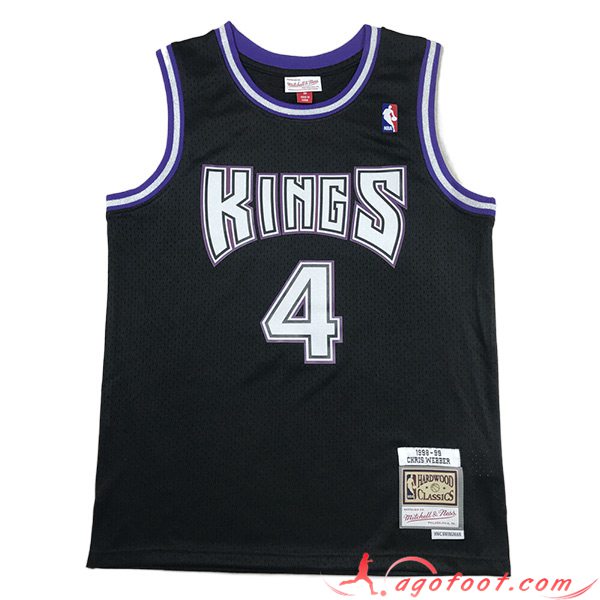 Maillot Sacramento Kings (WEBBER #4) 2023/24 Noir