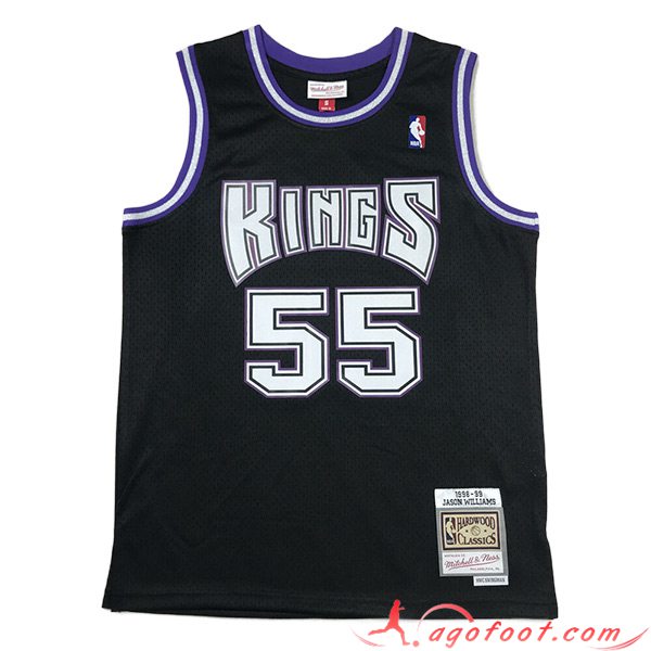 Maillot Sacramento Kings (WILLIAMS #55) 2023/24 Noir