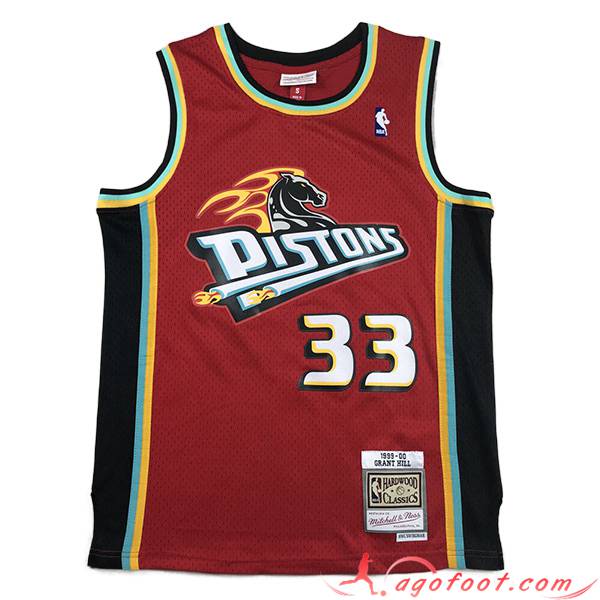 Maillot Detroit Pistons (HILL #33) 2023/24 Rouge