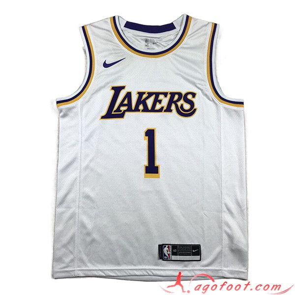 Maillot Los Angeles Lakers (RUSSELL #1) 2023/24 Blanc -02