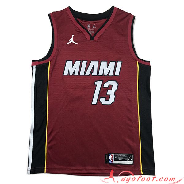 Maillot Miami Heat (ADEBAYO #13) 2023/24 Rouge -03