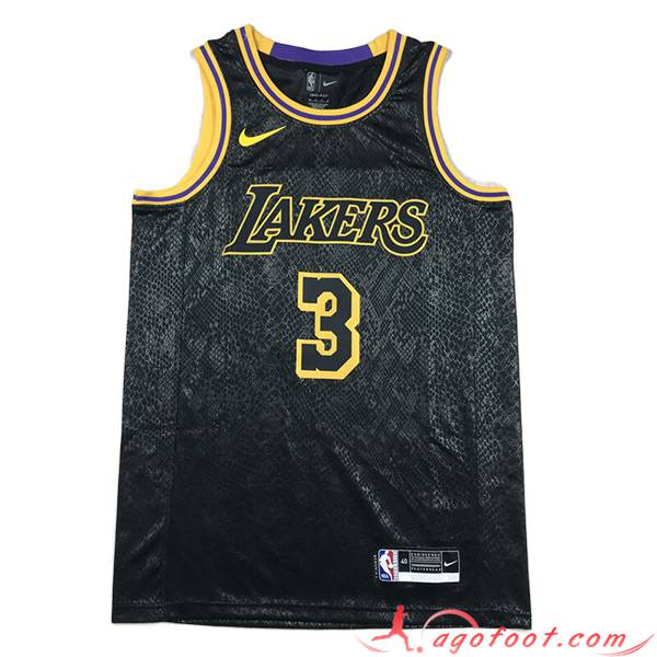 Maillot Los Angeles Lakers (DAVIS #3) 2023/24 Noir
