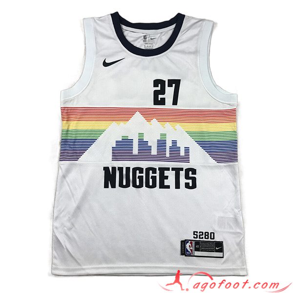 Maillot Denver Nuggets (MURRAY #27) 2023/24 Blanc -02