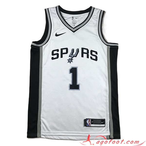 Maillot San Antonio Spurs (WEMBANYAMA #1) 2023/24 Blanc -02