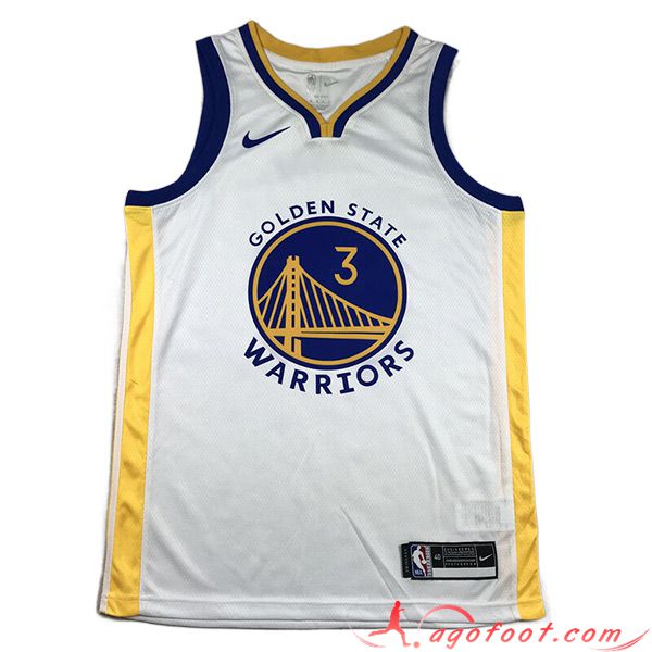 Maillot Golden State Warriors (PAUL #3) 2023/24 Blanc