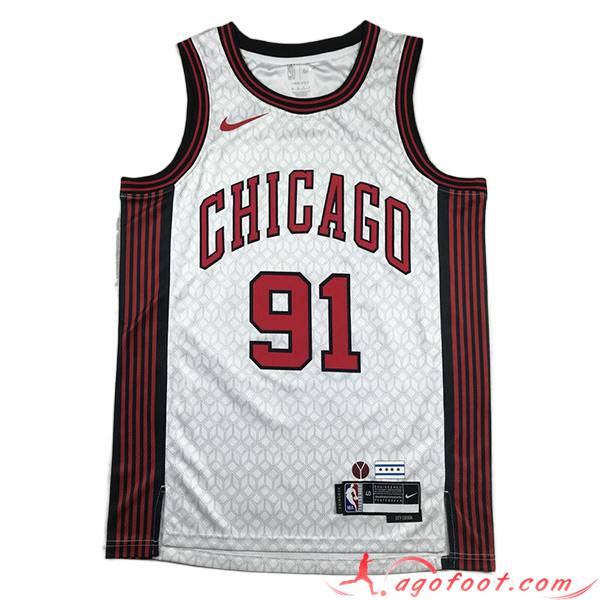 Maillot Chicago Bulls (ROOMAN #91) 2023/24 Blanc