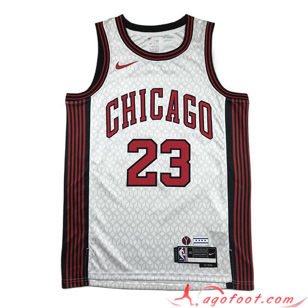 Maillot Chicago Bulls (JORDAN #23) 2023/24 Blanc -04