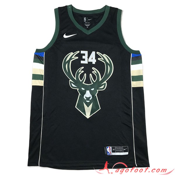 Maillot Milwaukee Bucks (ANTETOKOUNMPO #34) 2023/24 Noir -03