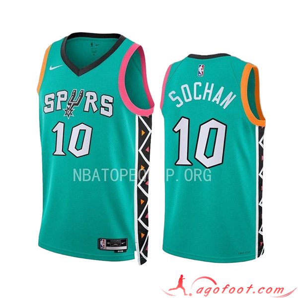 Maillot San Antonio Spurs (SOCHAN #10) 2023/24 Vert