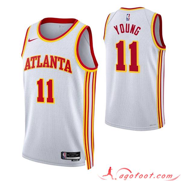 Maillot Atlanta Hawks (YOUNG #11) 2023/24 Blanc -02