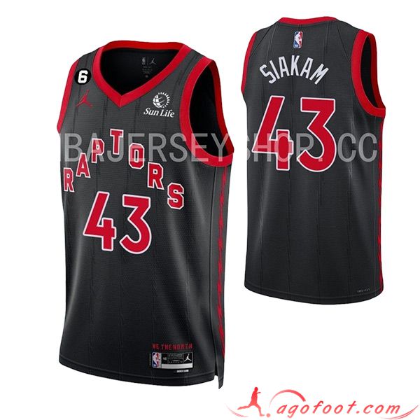 Maillot Toronto Raptors (SIAKAM #43) 2023/24 Noir