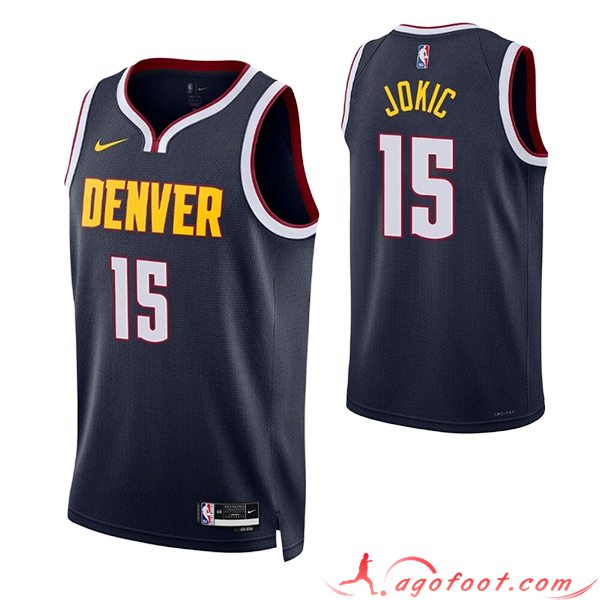 Maillot Denver Nuggets (JOKIC #15) 2023/24 Bleu Marine -02