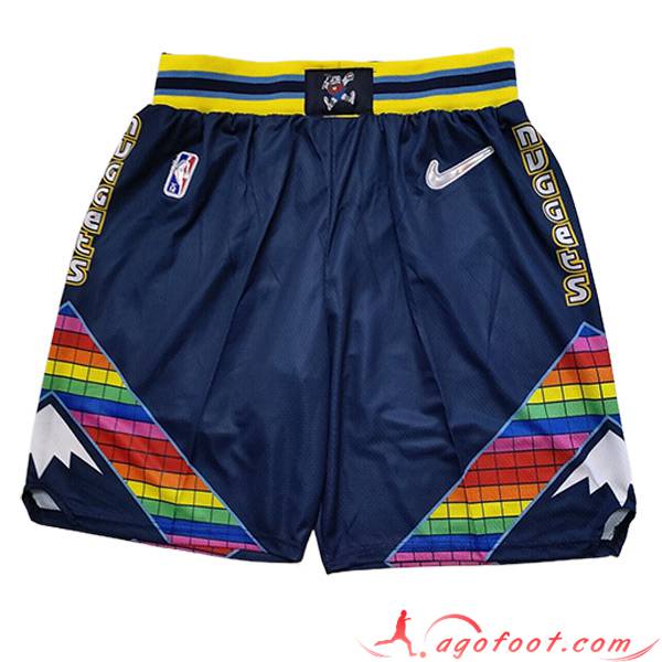 Shorts NBA Denver Nuggets 2023/24 Bleu Marine