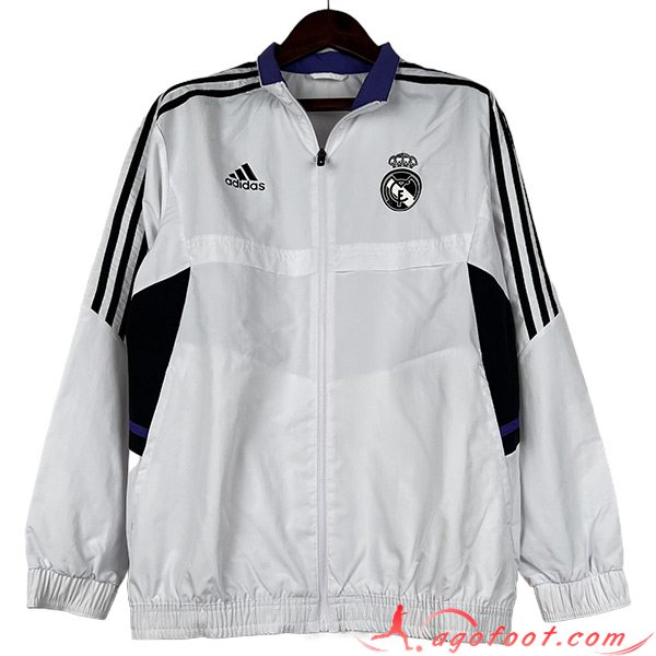 Coupe-Vent Real Madrid Blanc 2023/2024 -05