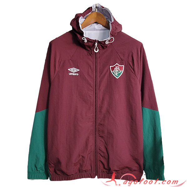 Coupe-Vent Fluminense Rouge/Vert 2023/2024 -02