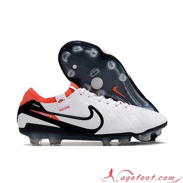 Nike Chaussures de Foot Tiempo Legend X Elite FG Blanc -02