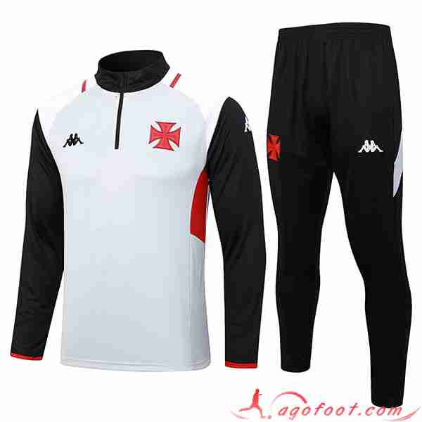 Ensemble Survetement de Foot Vasco da Gama Blanc 2023/2024