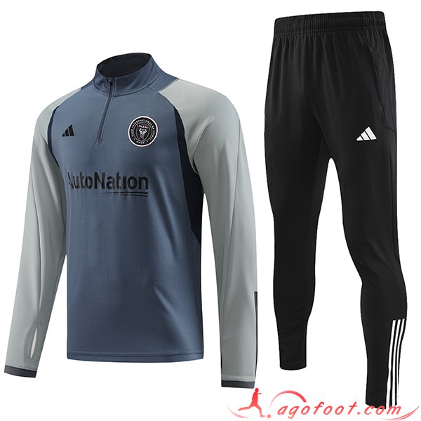 Ensemble Survetement de Foot Inter Miami CF Gris 2023/2024 -02