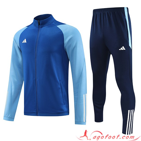 Ensemble Survetement de Foot - Veste Adidas Bleu 2023/2024 -03