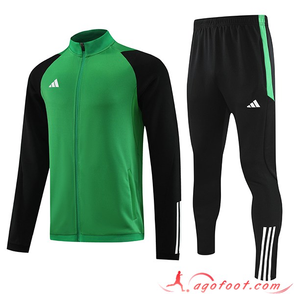 Ensemble Survetement de Foot - Veste Adidas Vert 2023/2024 -02