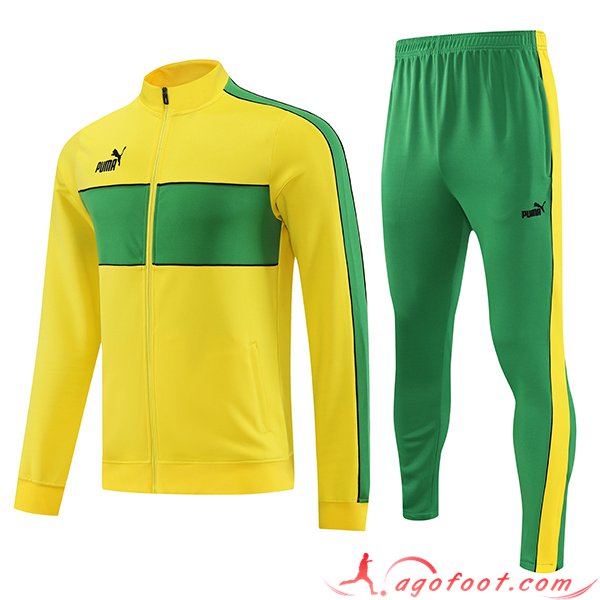 Ensemble Survetement de Foot - Veste PUMA Jaune 2023/2024