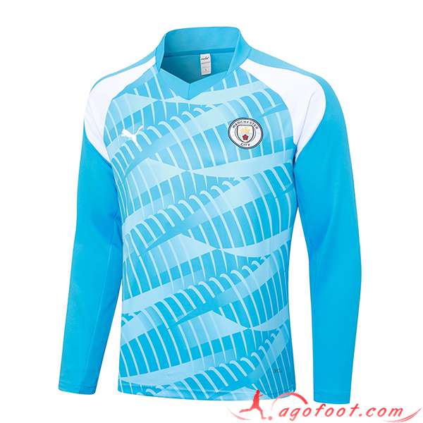Sweatshirt Training Manchester City Bleu 2023/2024