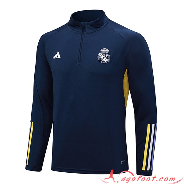 Sweatshirt Training Real Madrid Bleu Marine 2023/2024 -03