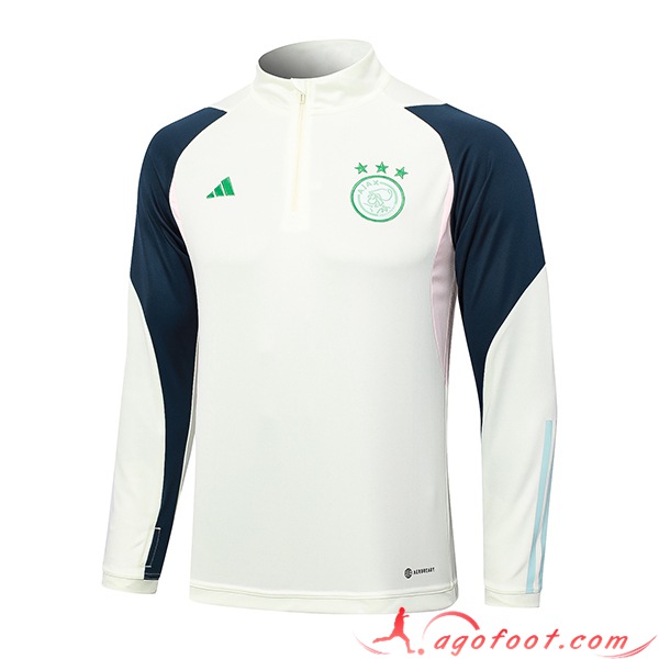 Sweatshirt Training Ajax Blanc 2023/2024