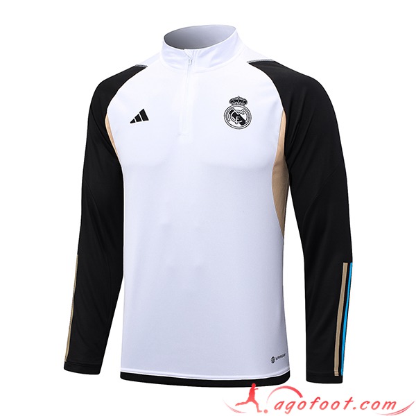 Sweatshirt Training Real Madrid Blanc 2023/2024 -02