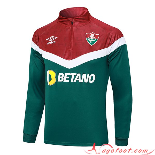 Sweatshirt Training Fluminense Vert/Rouge 2023/2024