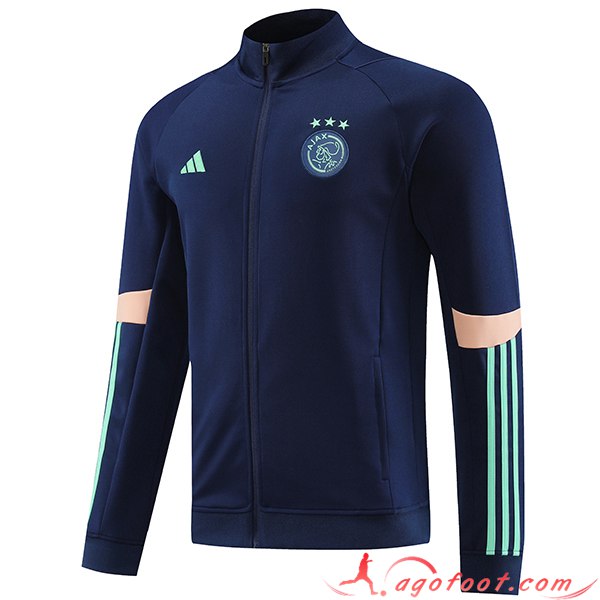 Veste Foot Ajax Bleu Marine 2023/2024