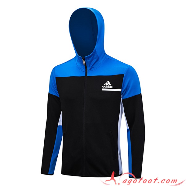 Veste A Capuche Adidas Noir/Bleu 2023/2024