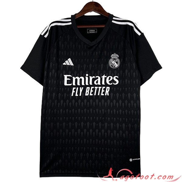 Maillot de Foot Real Madrid Gardien de But Noir 2023/2024